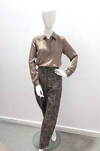Cambio Odelia Glencheck caramel/noir