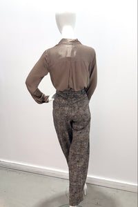 Cambio Odelia Glencheck caramel/noir