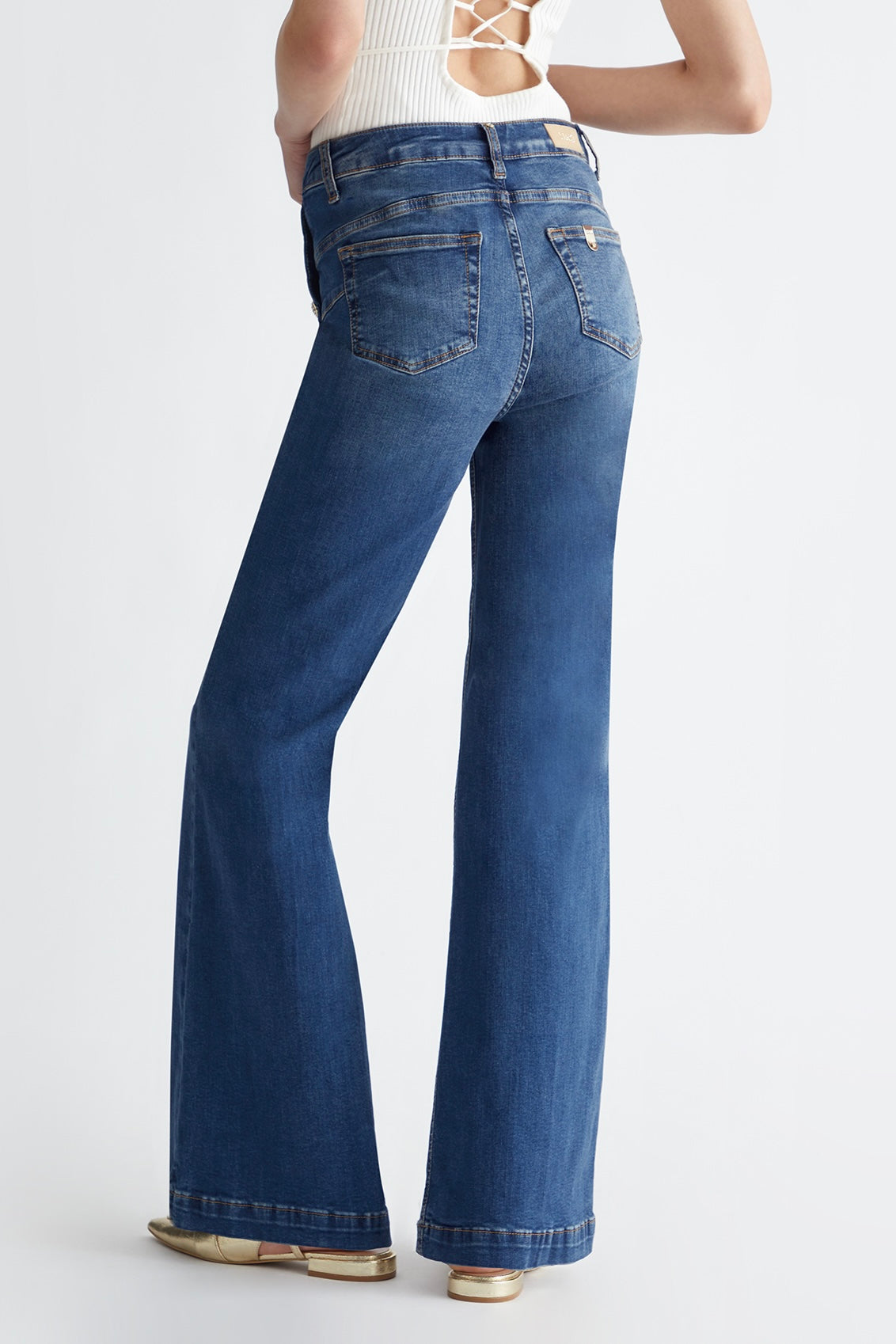 Liu Jo Flared Jeans with Buttons