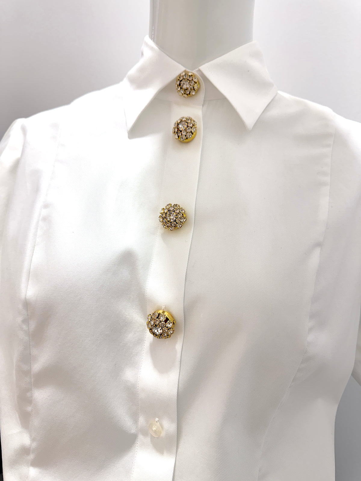 Crystal Flower Button