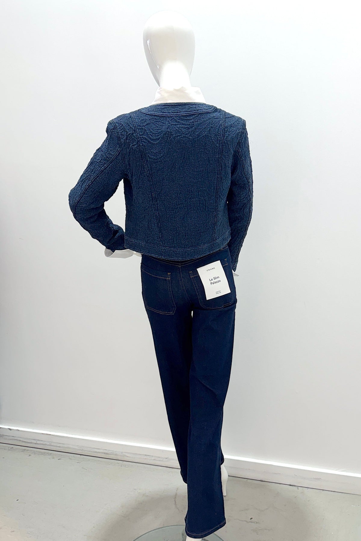 L'Agence Glenda Collarless Crop Jacket Bloomfield