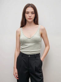 Majestic Soft Touch Double V-Neck Tank