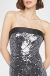 Theia Jewel Strapless Sequin Dress