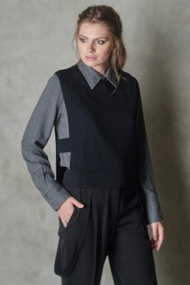 Hana San Mokin Merino Wool Pullover Vest