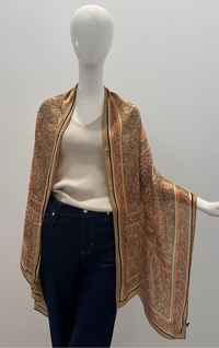 Châle en soie à motif cachemire royal