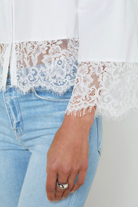 L'Agence Levo Lace-Trim Shirt