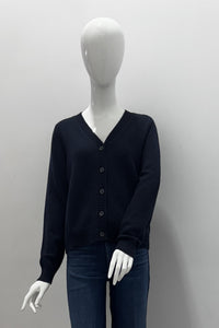 Repeat Classic Button-Up Organic Cashmere Cardigan