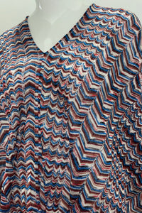 Poncho en tricot à chevrons Missoni