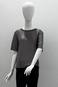 Purotatto Metallic Round Neck T-Shirt
