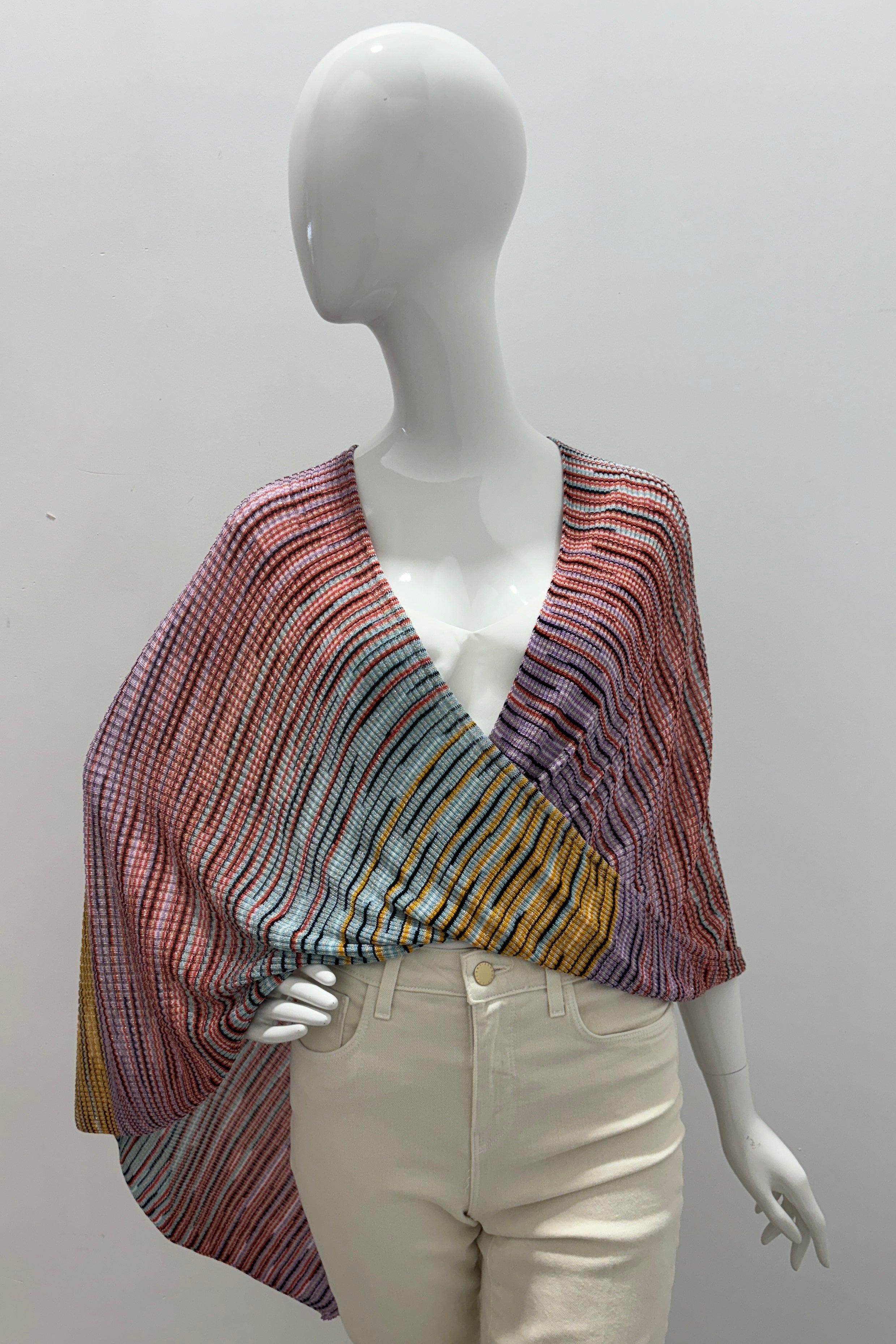Missoni Infinity Striped Poncho Top – Très Chic
