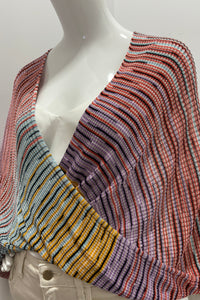 MISSONI D9524 PONCHO EN TRICOT INFINITY ZIG ZAG O/S