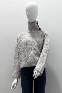 Tonet Buttoned Turtleneck Sweater