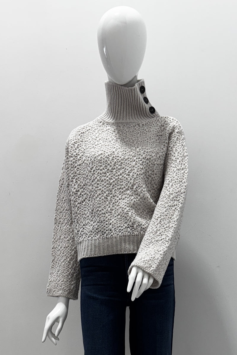 Tonet Buttoned Turtleneck Sweater