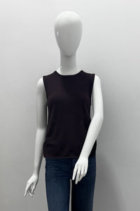 Débardeur à col rond en coton biologique Majestic Filatures