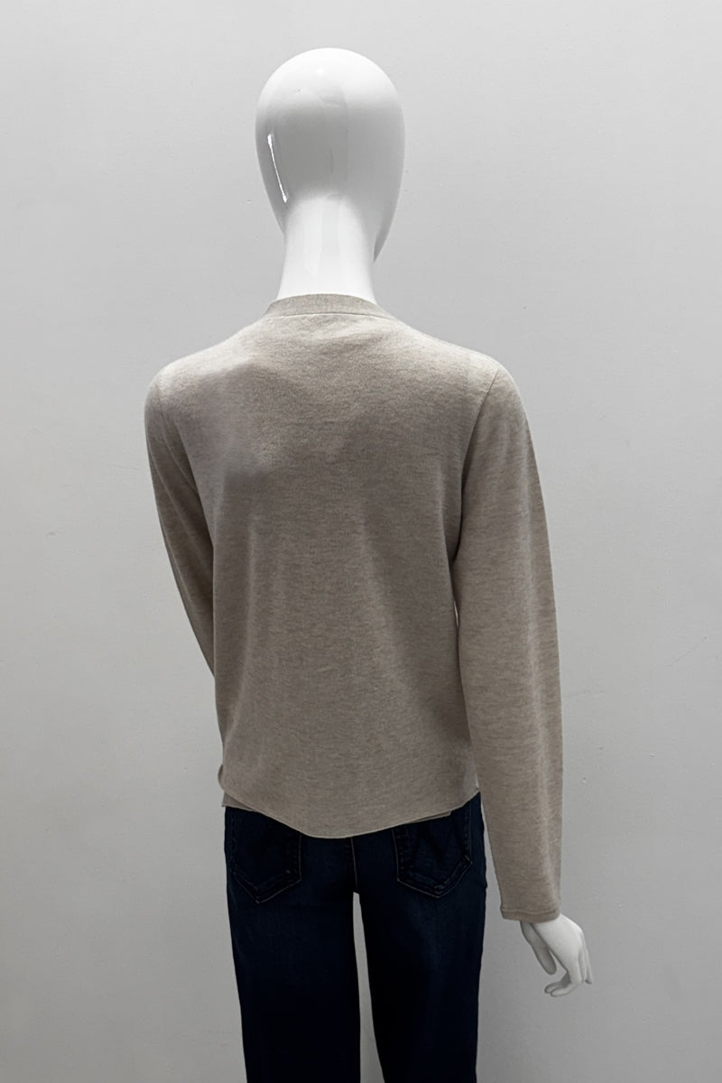 Cardigan à col en V en cachemire lavable en machine Majestic Filatures