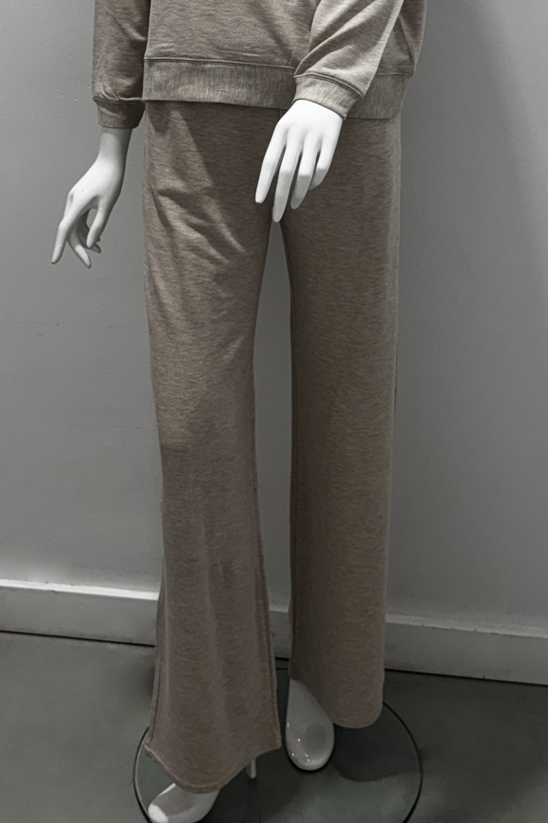 Pantalon large en molleton French Terry écru Majestic Filatures