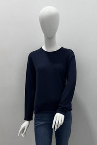 Majestic Filatures Pull en cachemire à manches longues et col rond