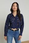 L'Agence Seychelle Cropped Blouse