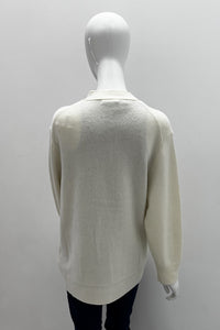 Cardigan à col en V en laine et cachemire Majestic Filatures