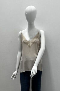 Marella Spuma Silk Camisole With Lace Details