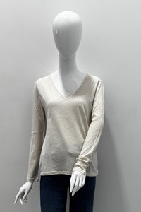 Majestic Filatures haut col en V en coton biologique deluxe