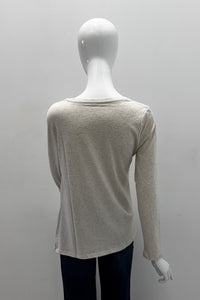 Majestic Filatures haut col en V en coton biologique deluxe