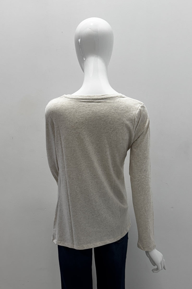 Majestic Filatures haut col en V en coton biologique deluxe