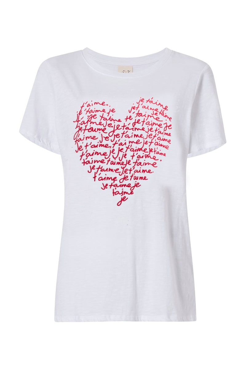 Cinq à Sept Je T'Aime Heart Tee