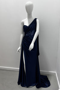 Jessica AngelRobe en satin avec corset transparent