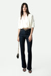 Zadig & Voltaire Long Sleeve Blouson Top