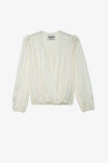 Zadig & Voltaire Long Sleeve Blouson Top