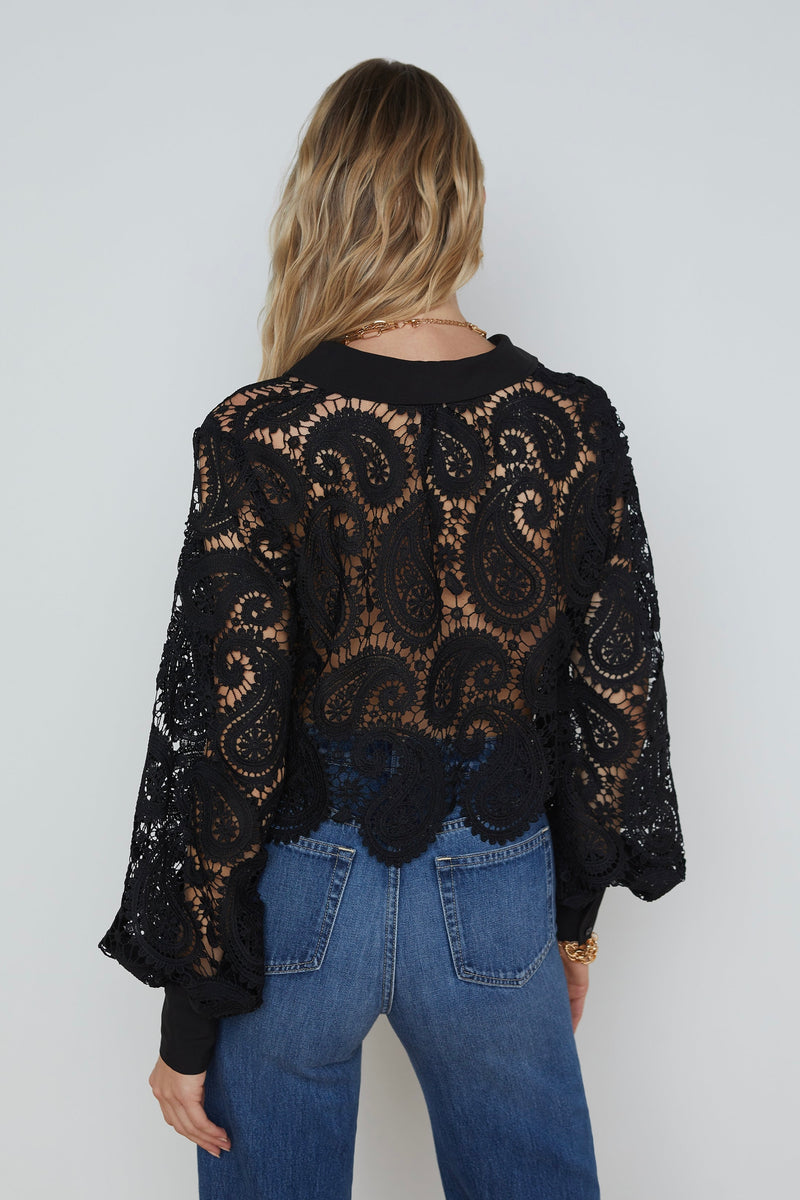 L'Agence Odelia Lace Blouse