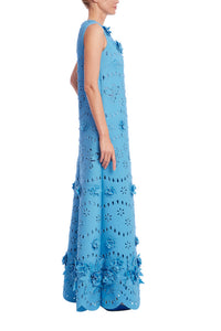 Badgley Mischka Laser Cut Flower Trapeze Gown Trs Chic Badgley Mischka Laser Cut Flower Trapeze Gown Trs Chic