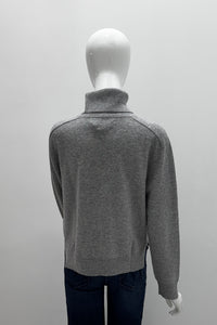 Notshy Gris Chine Pola Relaxed Turtleneck Sweater