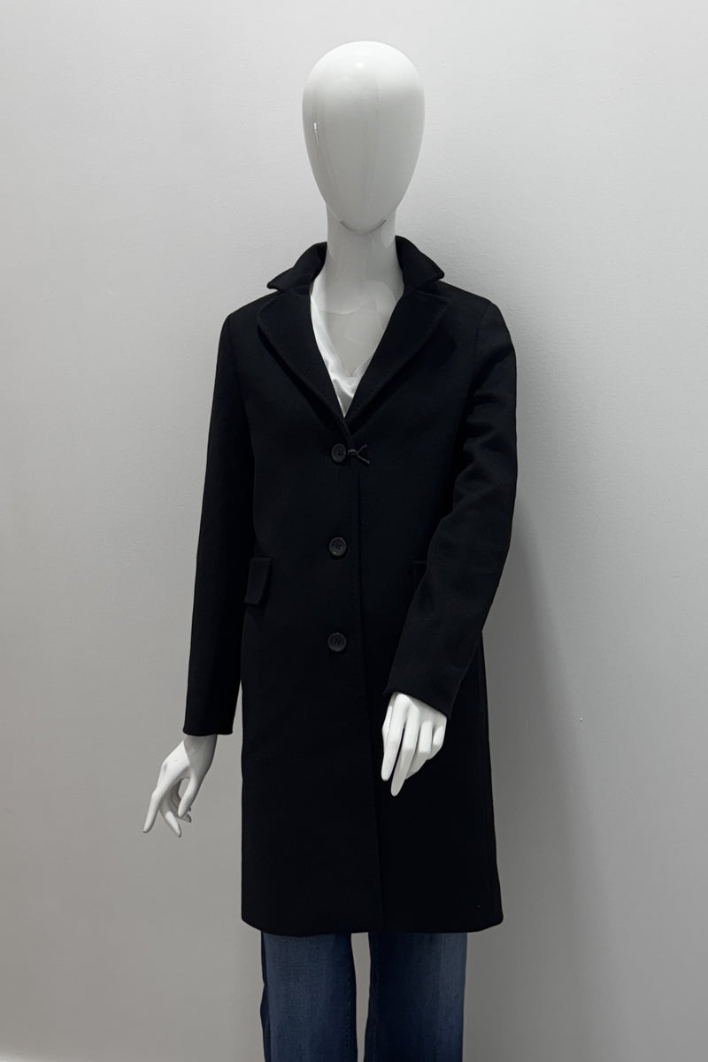 Cinzia Rocca 3 Button Flap Pocket Wool Coat