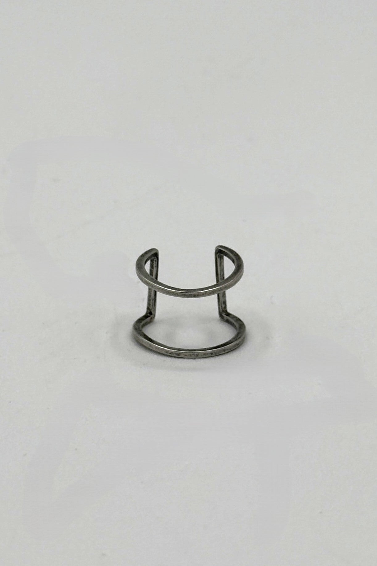 Tres Chic Dual-Band Silver Ring