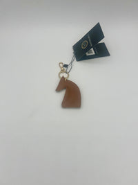 Porte-clés en cuir camel Mathilde C Shiloh