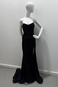 Jessica Angel Corset Slit Evening Gown