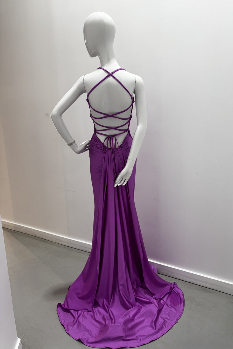 Robe Jessica Angel à fente haute