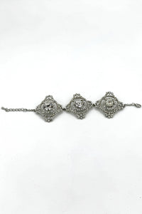 Bracelet Tres Chic 3 étoiles cristal-argenté