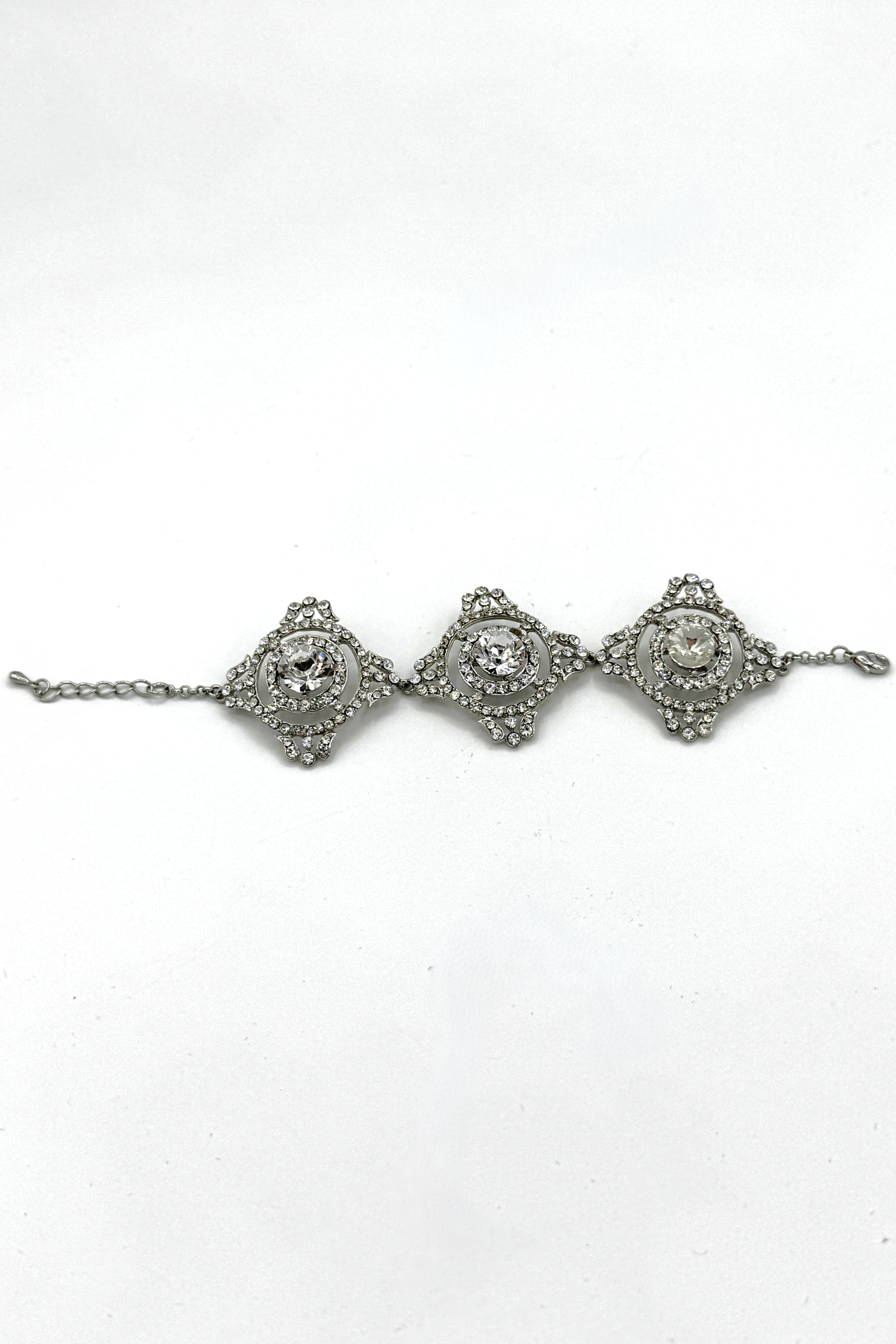 Bracelet Tres Chic 3 étoiles cristal-argenté