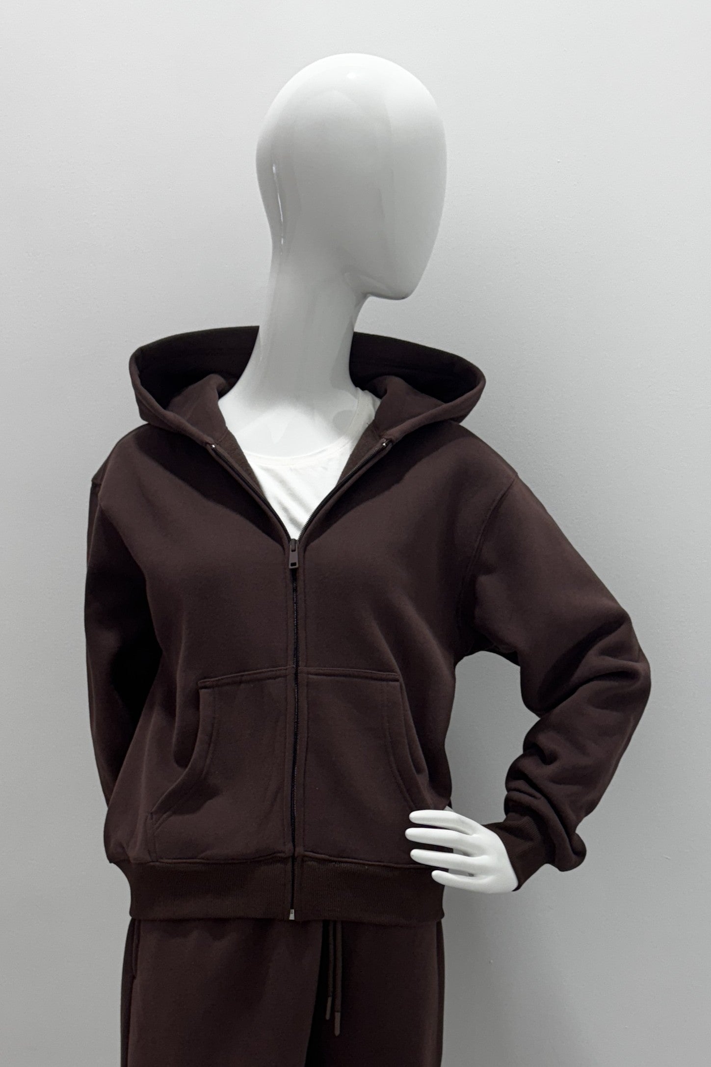 Luna Pull zippé doux en polaire