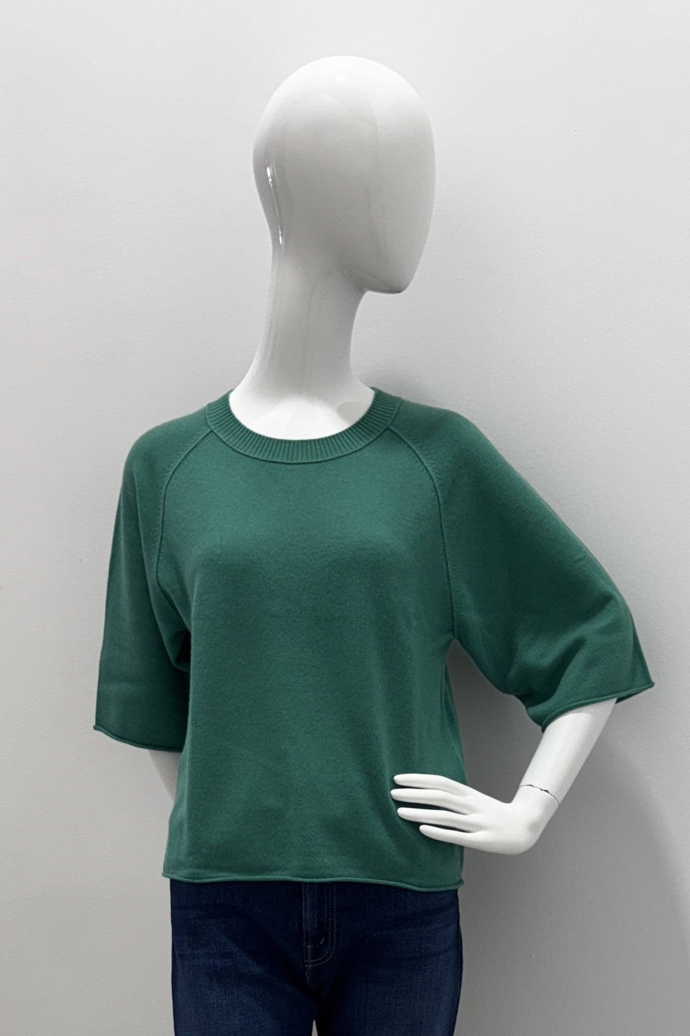 Repeat Relaxed Short-Sleeve Sweater