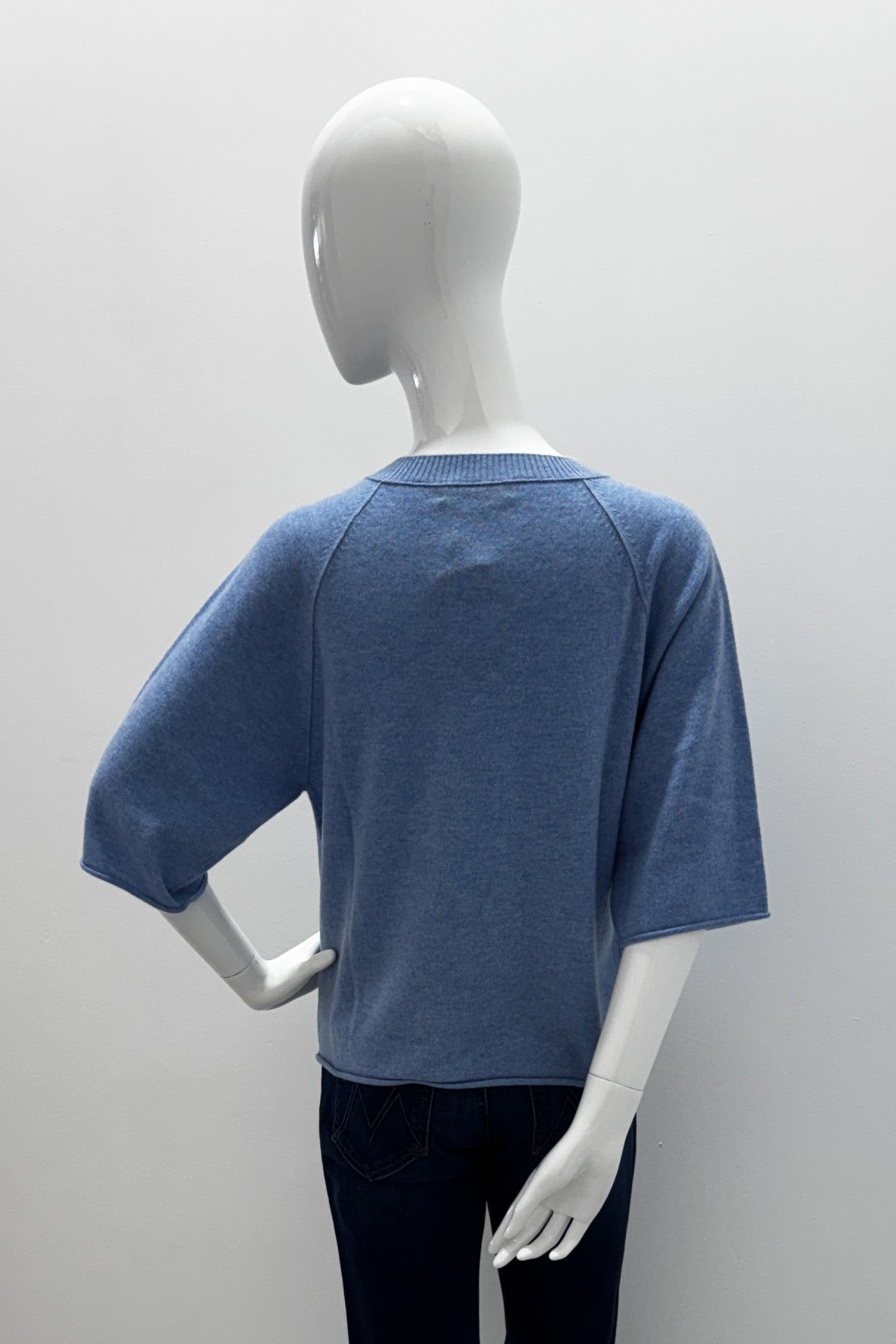 Repeat Relaxed Short-Sleeve Sweater