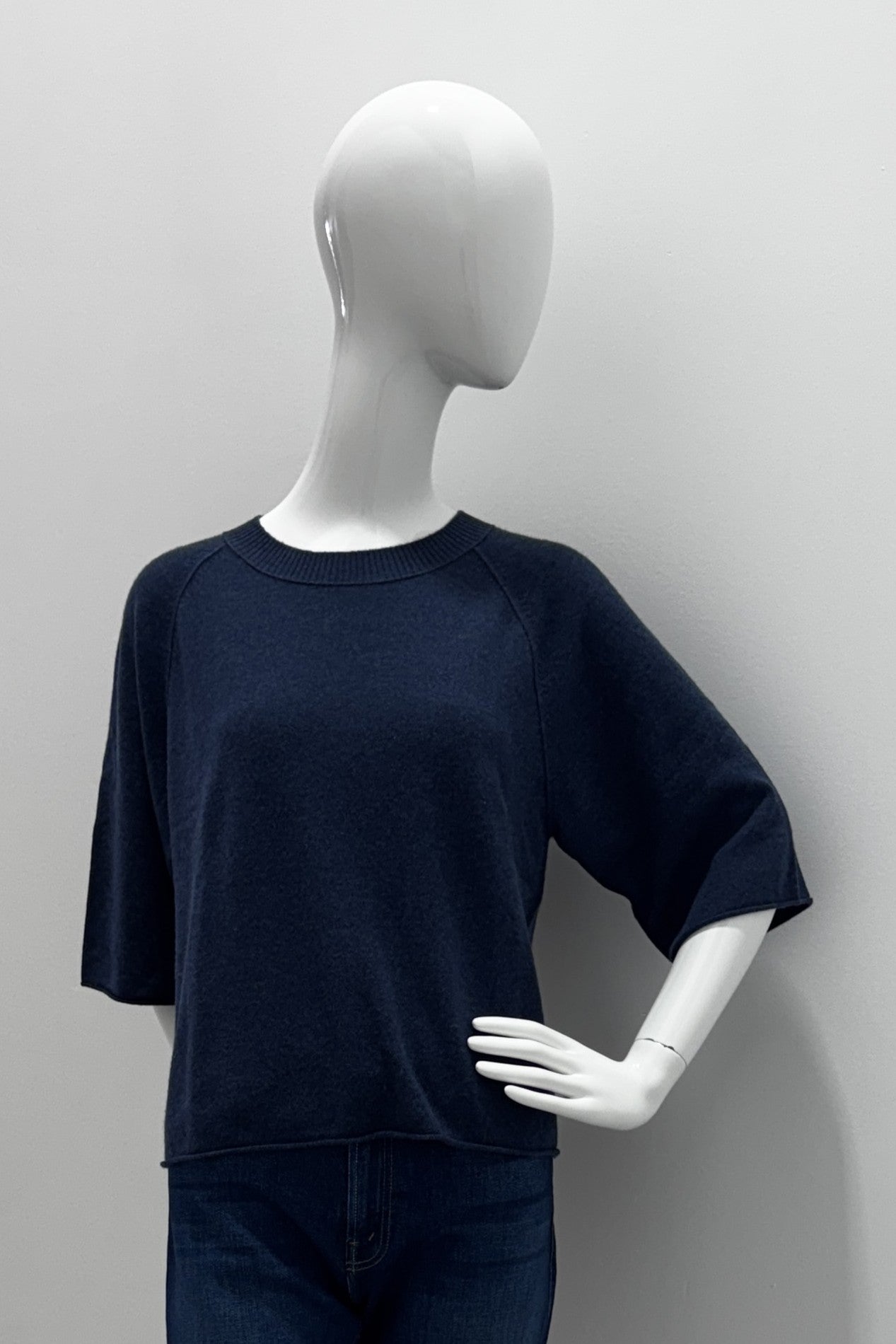 Repeat Relaxed Short-Sleeve Sweater