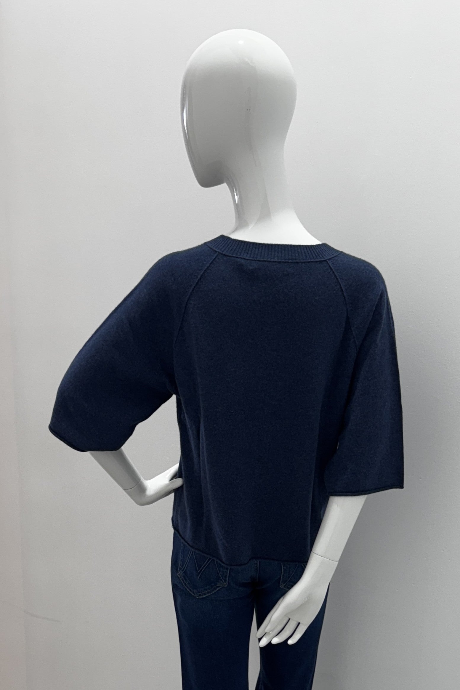 Repeat Relaxed Short-Sleeve Sweater