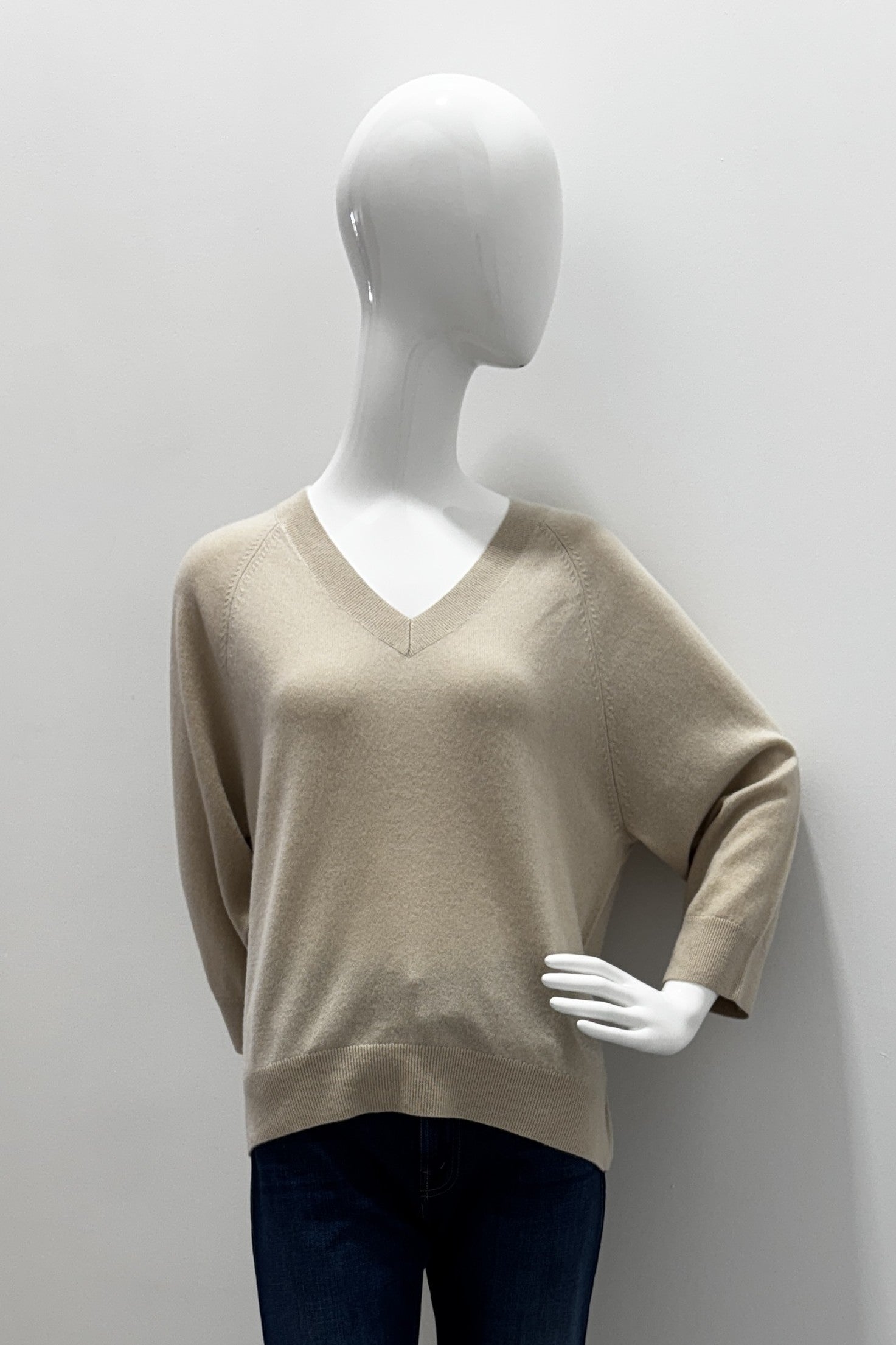 Repeat V-Neck Relaxed Sweater