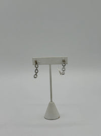 cuffed silver earrings