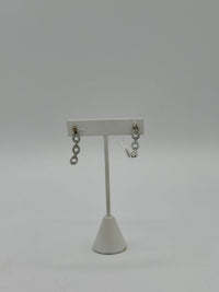 cuffed silver earrings