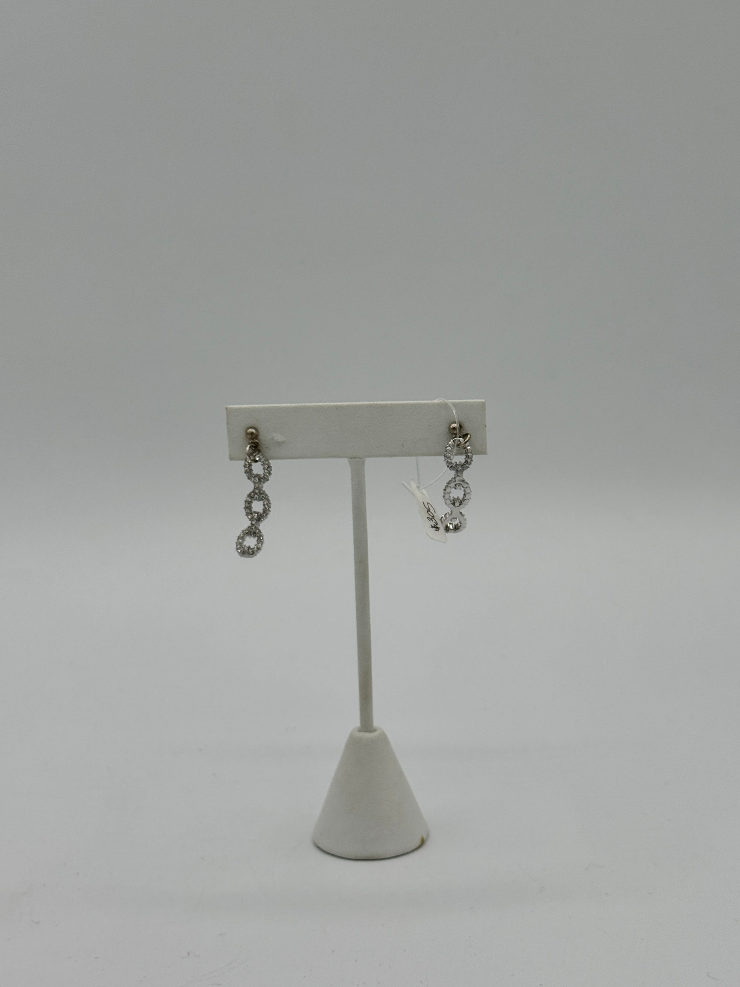 cuffed silver earrings